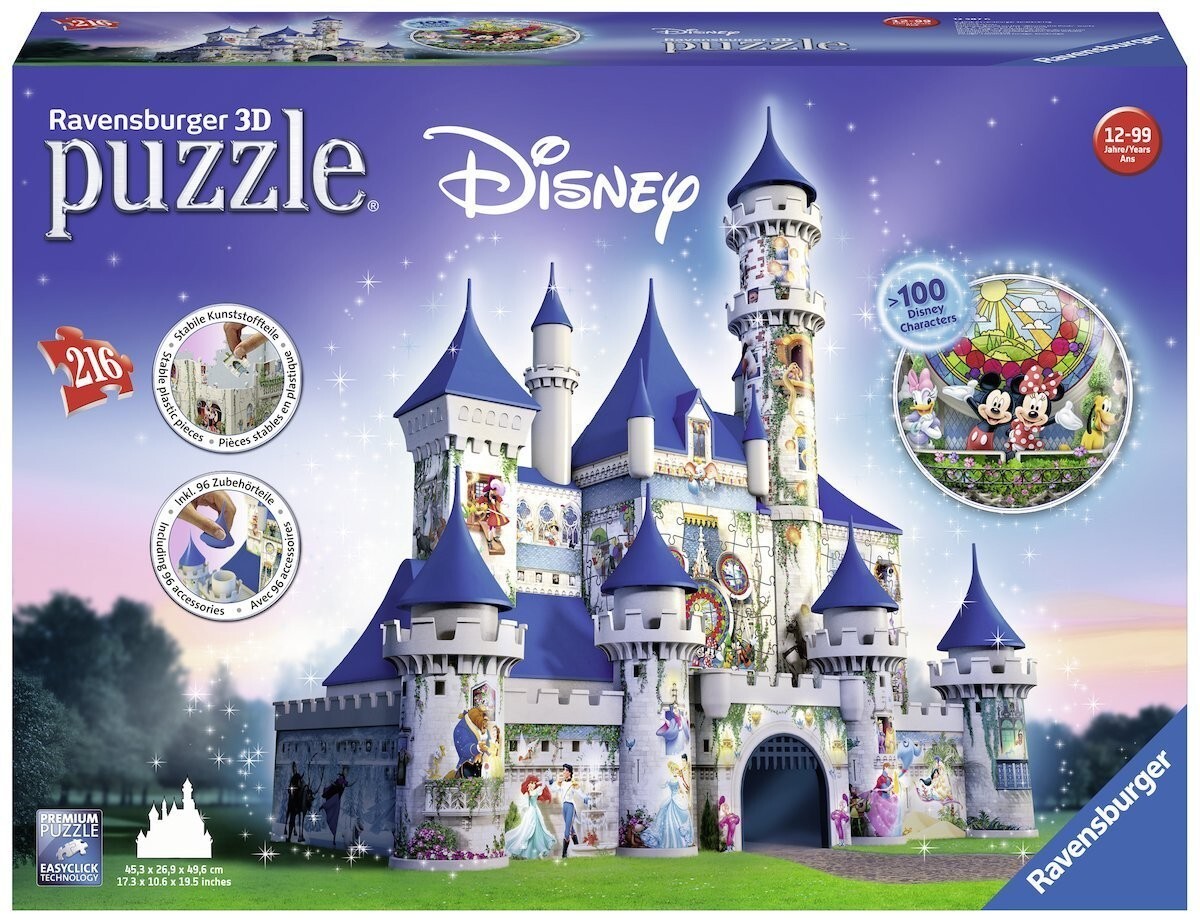 Ravensburger - 3D Puzzle-Walt Disney Schloss 216 Teile