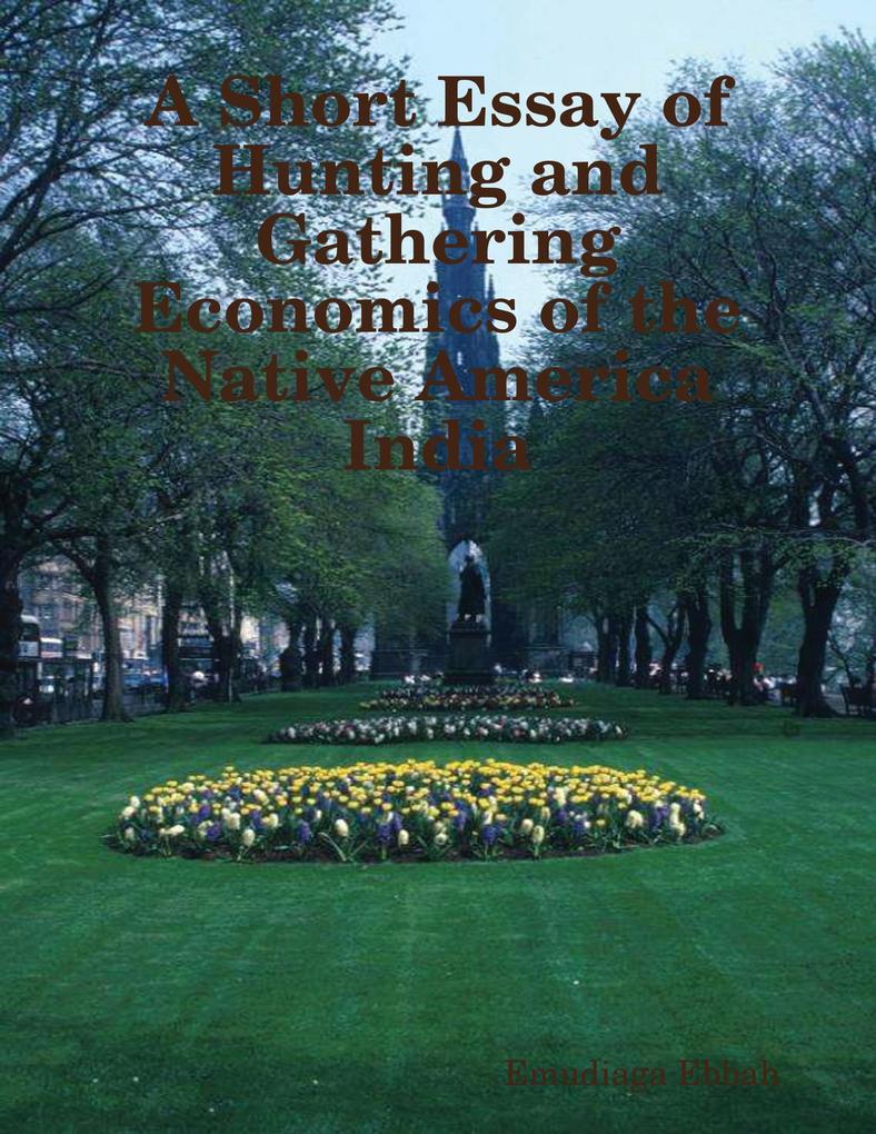 A Short Essay of Hunting and Gathering Economics of the Native America India