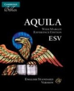 ESV Aquila Wide-Margin Reference Bible Black Calf Split Leather Red-Letter Text Es744: Xrm
