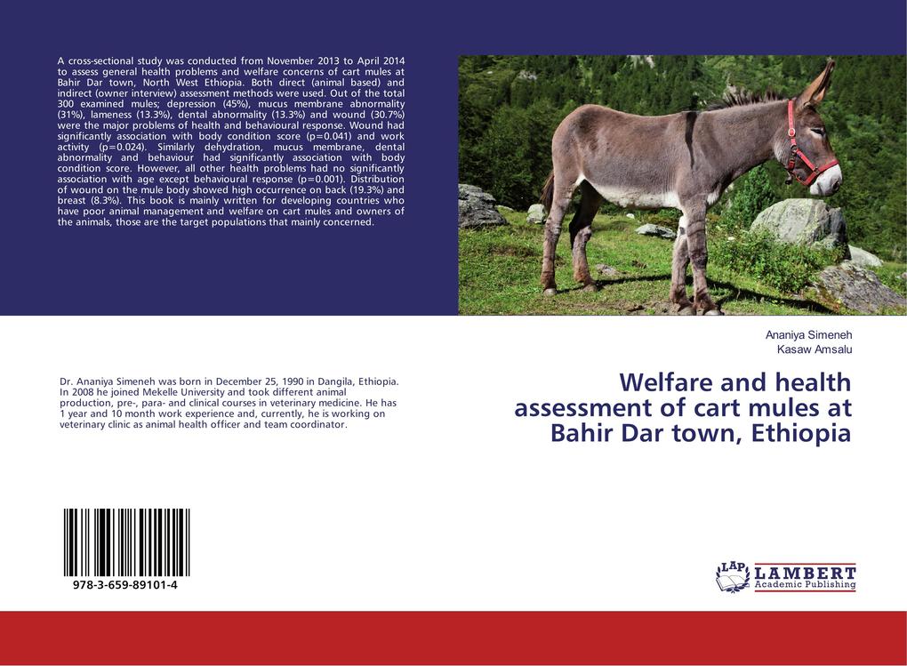 Welfare and health assessment of cart mules at Bahir Dar town Ethiopia