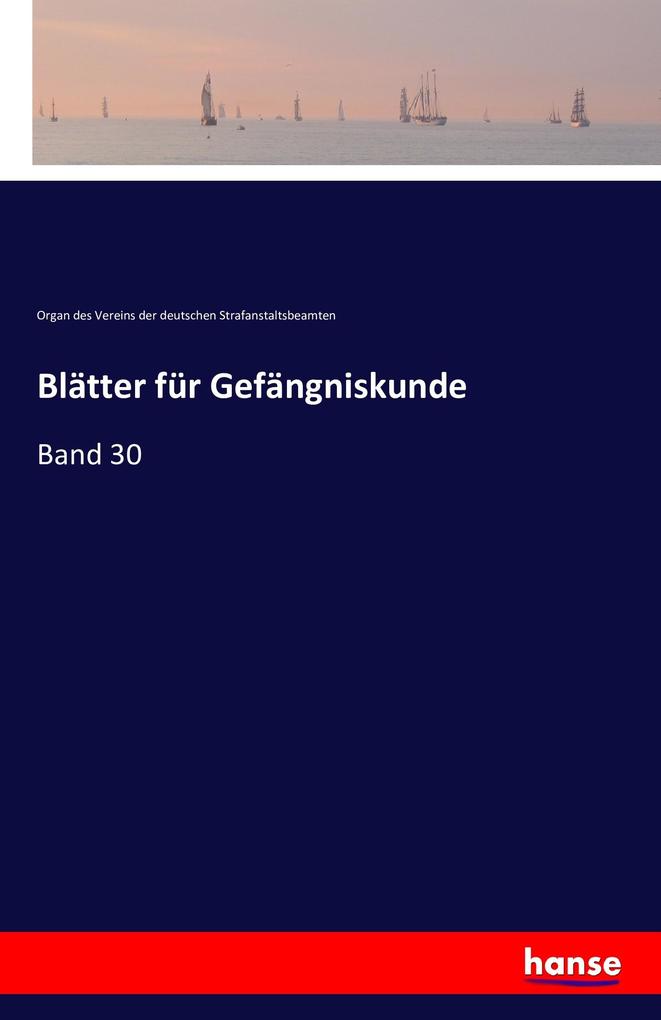 Blätter für Gefängniskunde