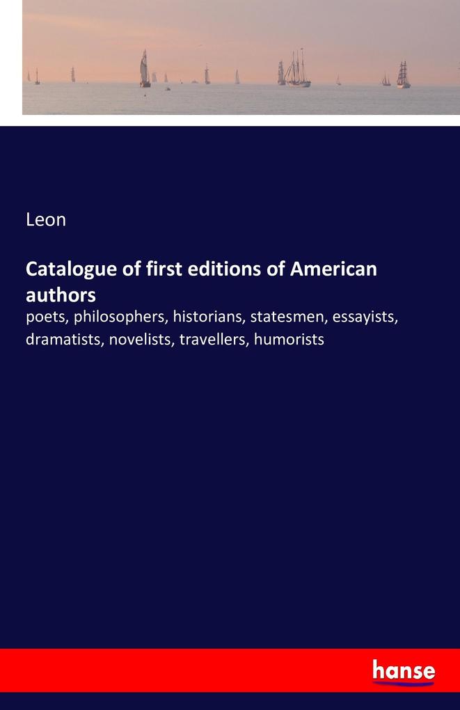 Image of Catalogue of first editions of American authors