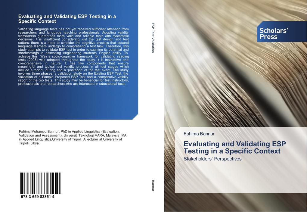 Evaluating and Validating ESP Testing in a Specific Context