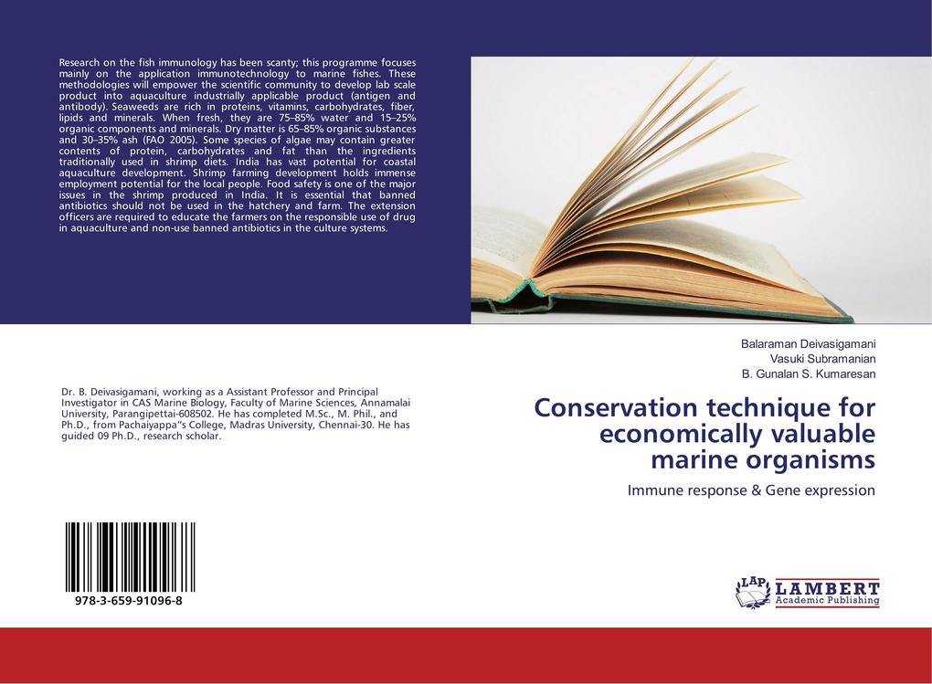 Conservation technique for economically valuable marine organisms