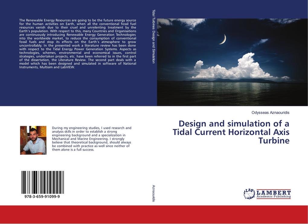 Design and simulation of a Tidal Current Horizontal Axis Turbine