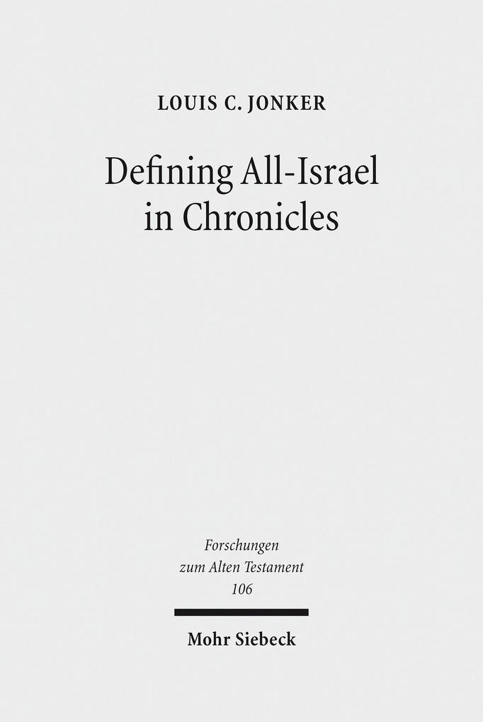 Defining All-Israel in Chronicles