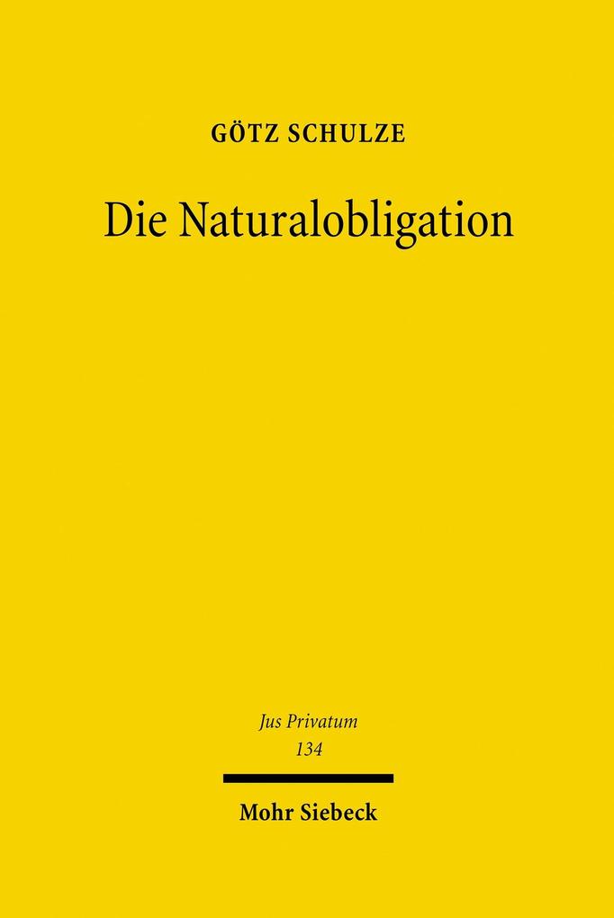 Die Naturalobligation
