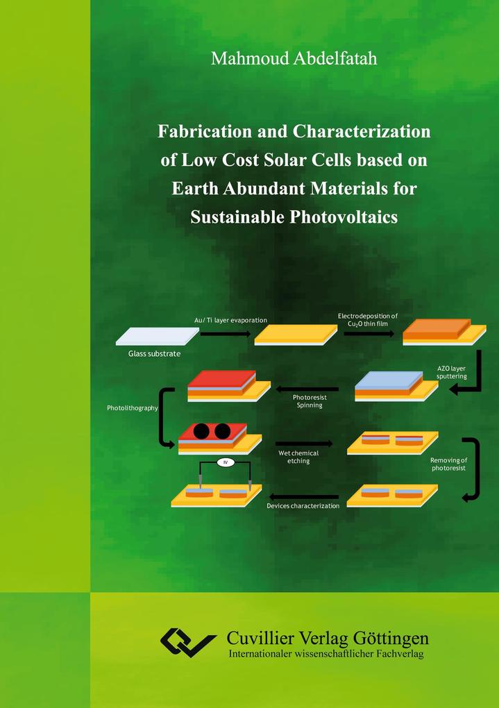 Fabrication and Characterization of Low Cost Solar Cells based on Earth Abundant Materials for Sustainable Photovoltaics