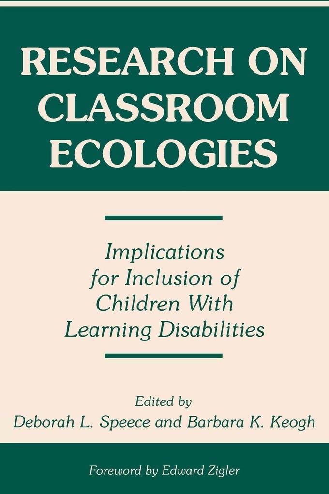 Research on Classroom Ecologies