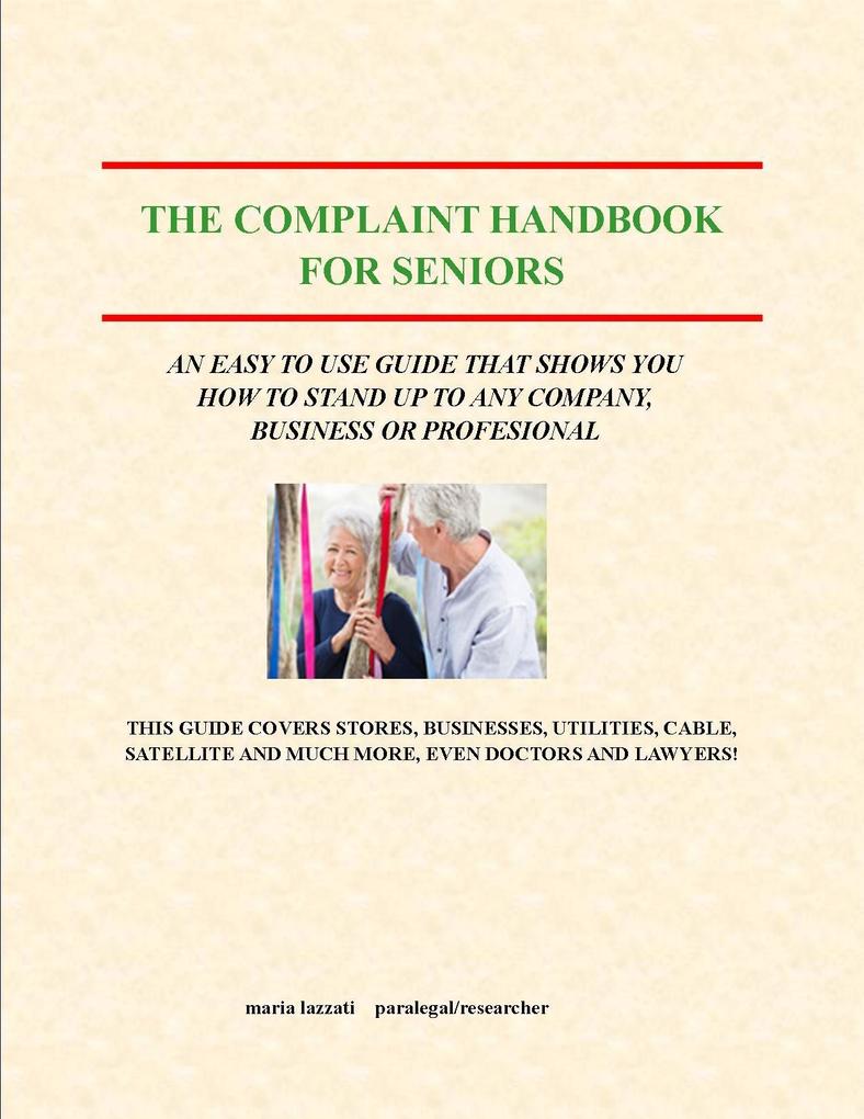 Complaint Handbook for Seniors