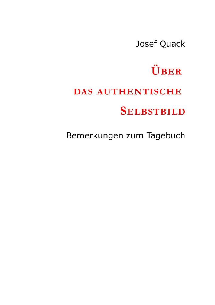 Über das authentische Selbstbild