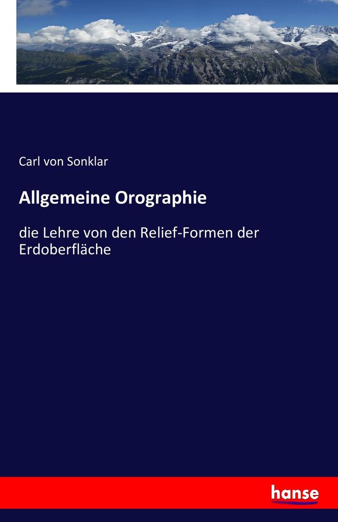 Allgemeine Orographie