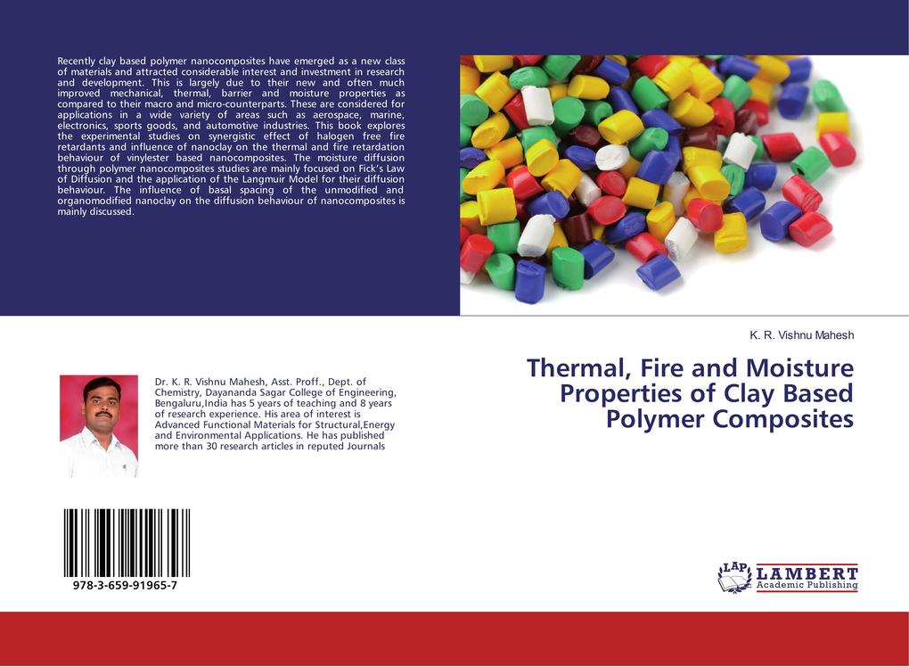 Thermal Fire and Moisture Properties of Clay Based Polymer Composites