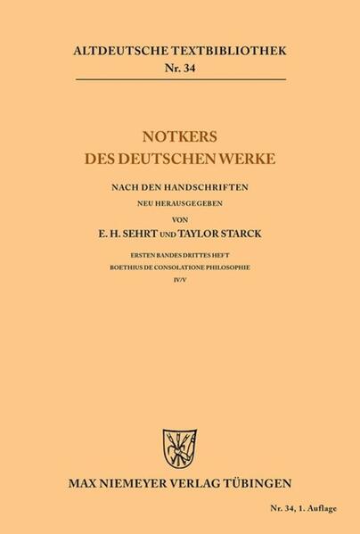 Notkers des Deutschen Werke