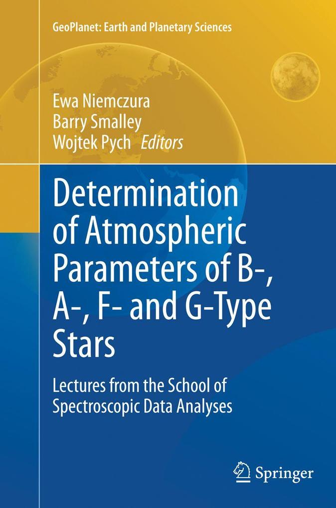 Determination of Atmospheric Parameters of B- A- F- and G-Type Stars