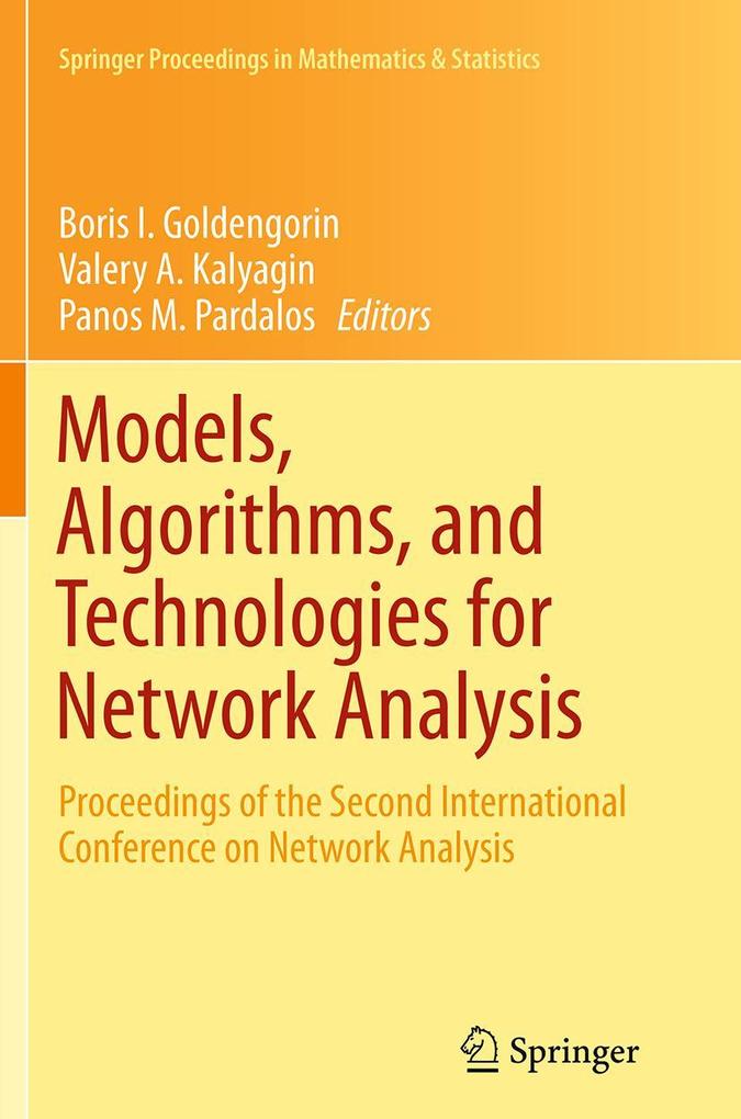 Models Algorithms and Technologies for Network Analysis