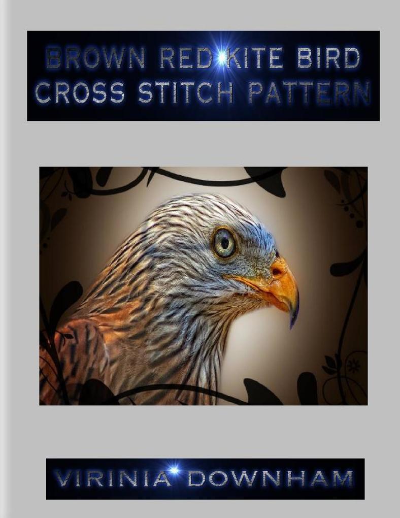 Brown Red Kite Bird Cross Stitch Pattern