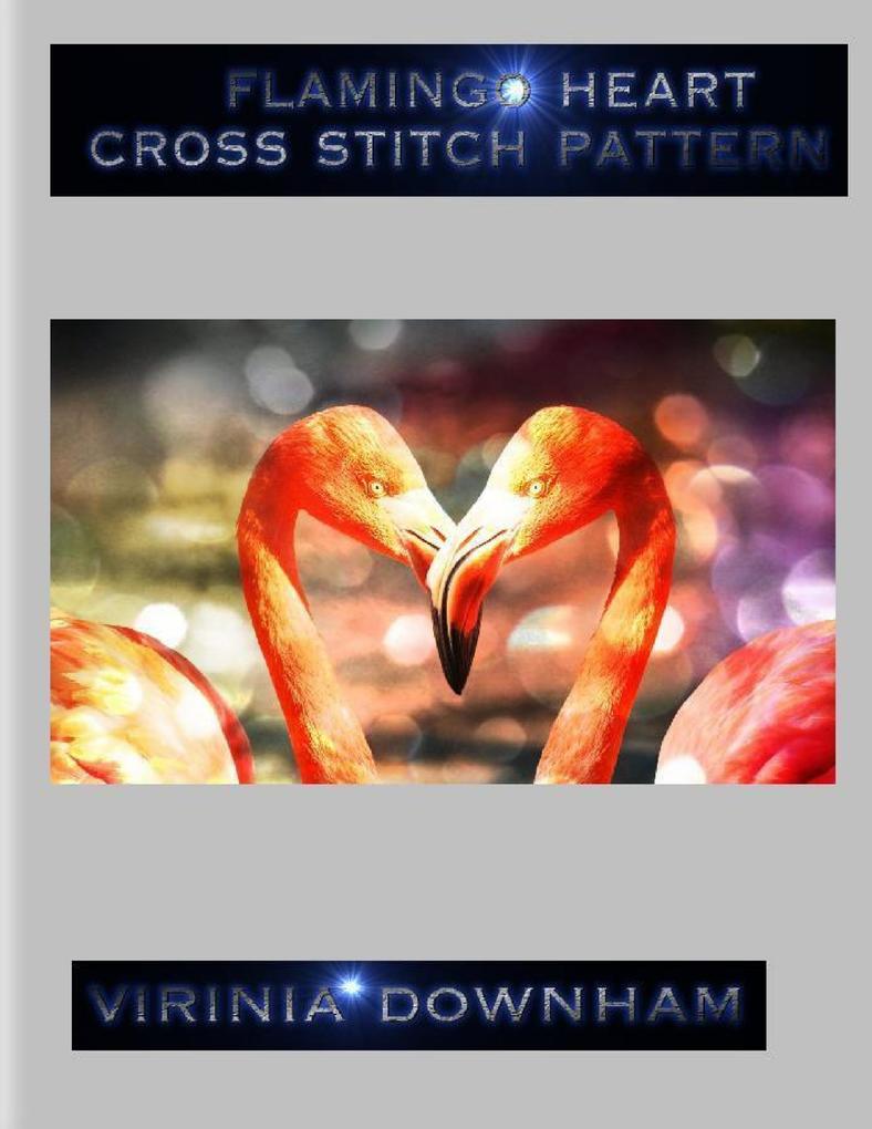 Flamingo Heart Cross Stitch Pattern