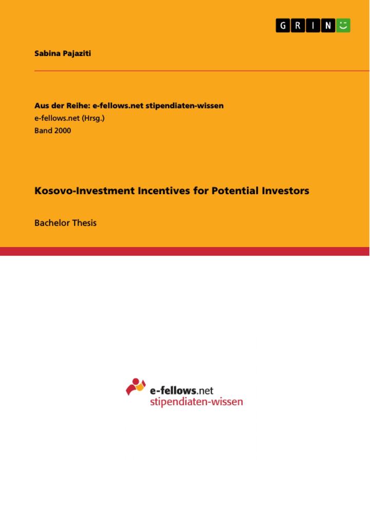 Kosovo-Investment Incentives for Potential Investors