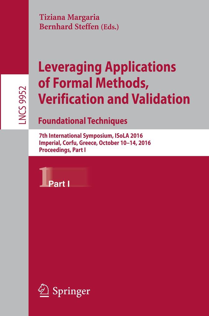 Leveraging Applications of Formal Methods Verification and Validation: Foundational Techniques