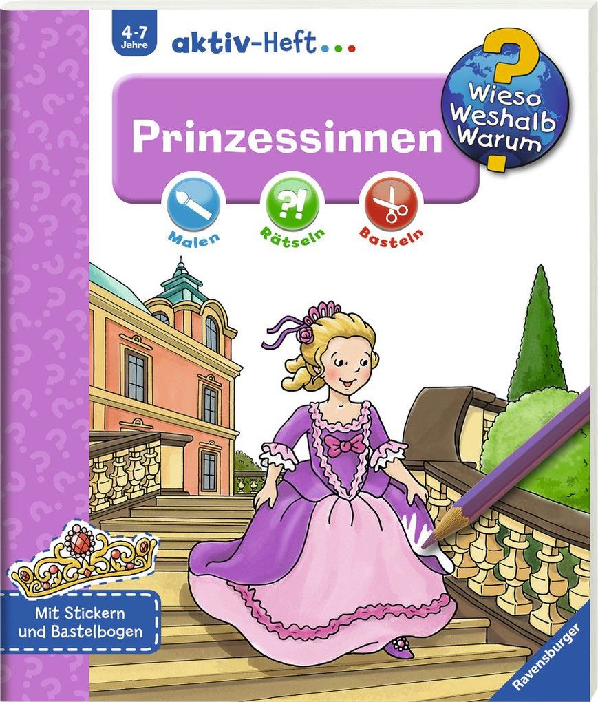 Image of Ravensburger 32668 WWW aktiv-Heft Prinzessinnen