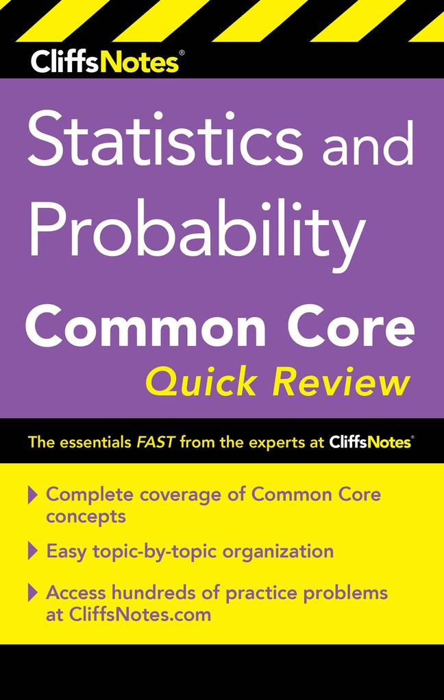 CliffsNotes Statistics and Probability Common Core Quick Review