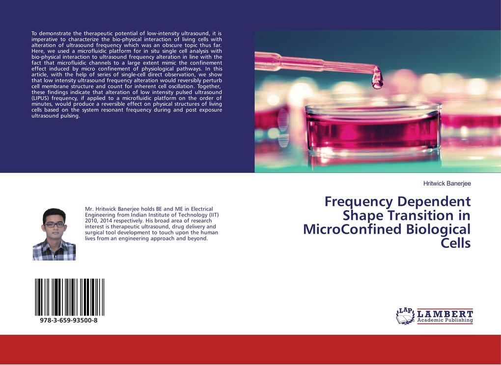 Frequency Dependent Shape Transition in MicroConfined Biological Cells