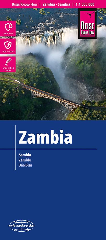 Reise Know-How Landkarte Sambia 1:1.000.000