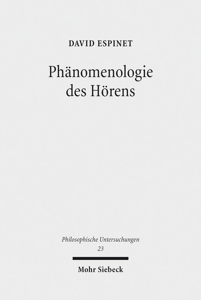 Phänomenologie des Hörens