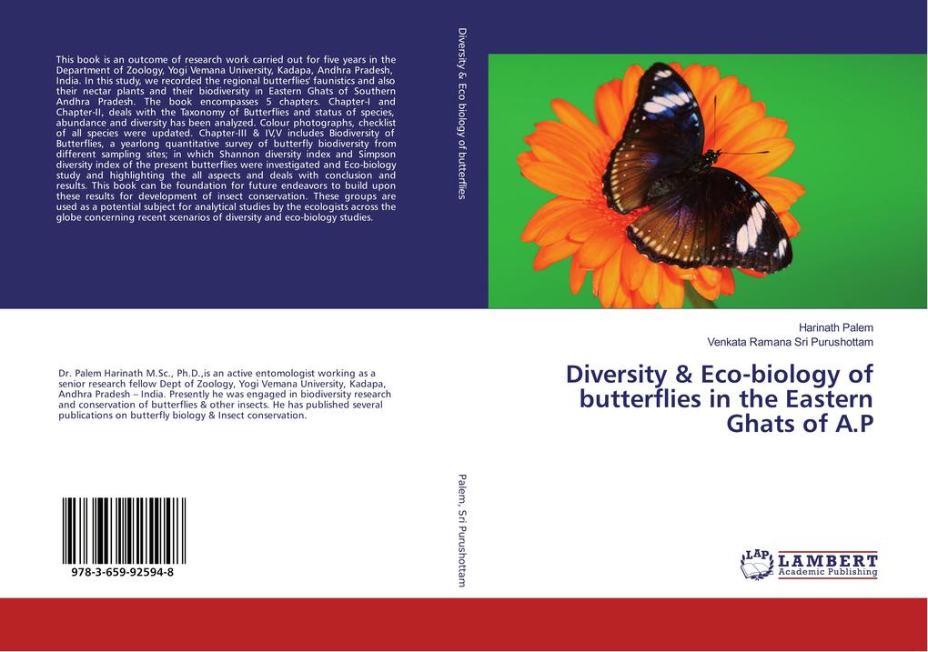 Diversity & Eco-biology of butterflies in the Eastern Ghats of A.P