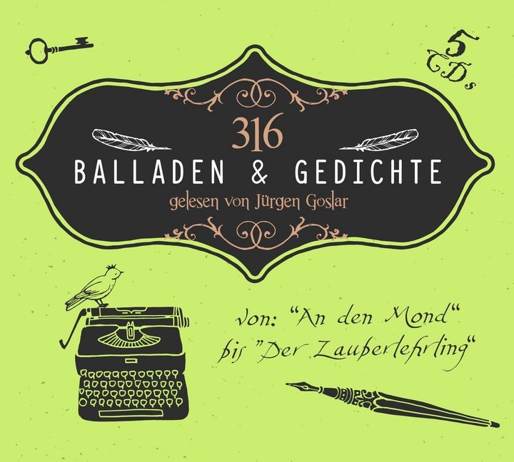 316 Balladen & Gedichte 5 Audio-CD