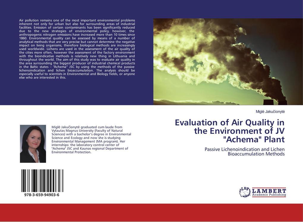 Evaluation of Air Quality in the Environment of JV Achema Plant
