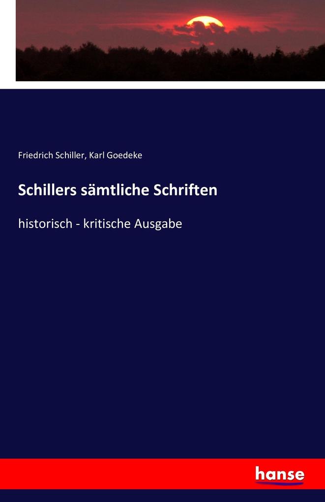 Schillers sämtliche Schriften