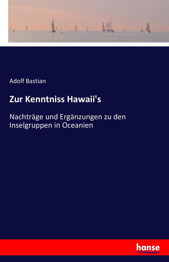 Image of Zur Kenntniss Hawaii's