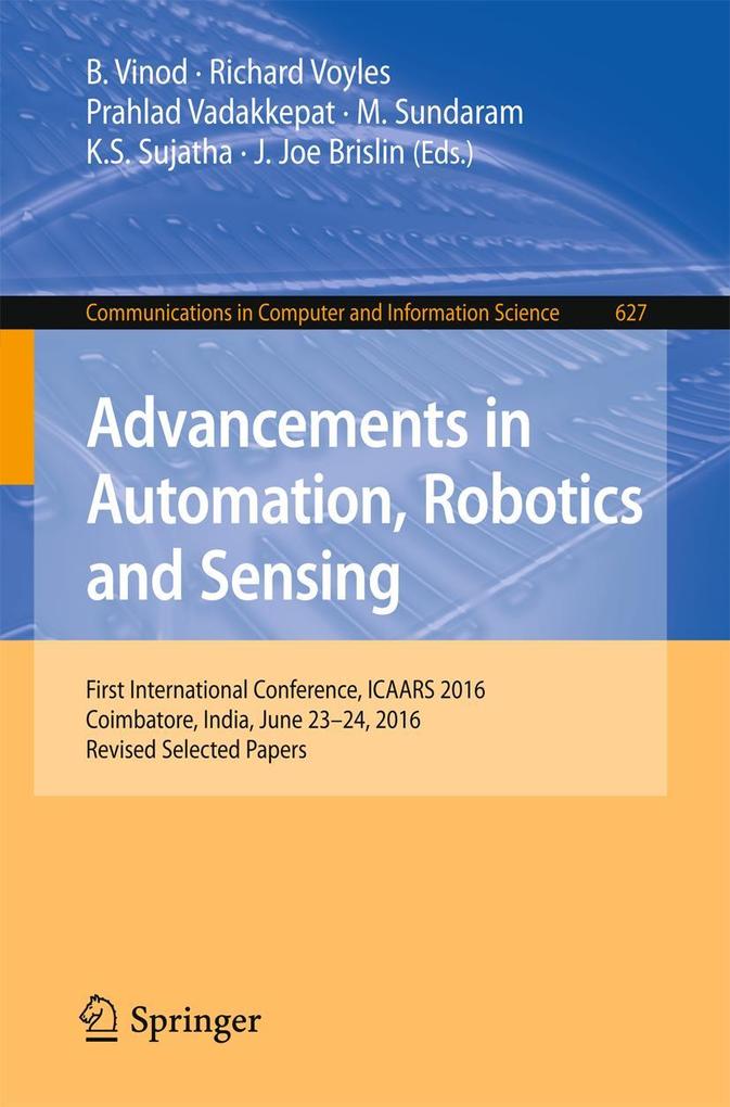 Advancements in Automation Robotics and Sensing