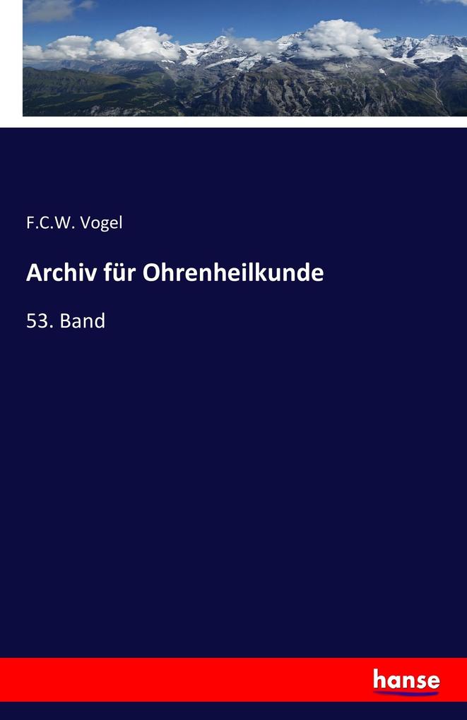 Archiv für Ohrenheilkunde