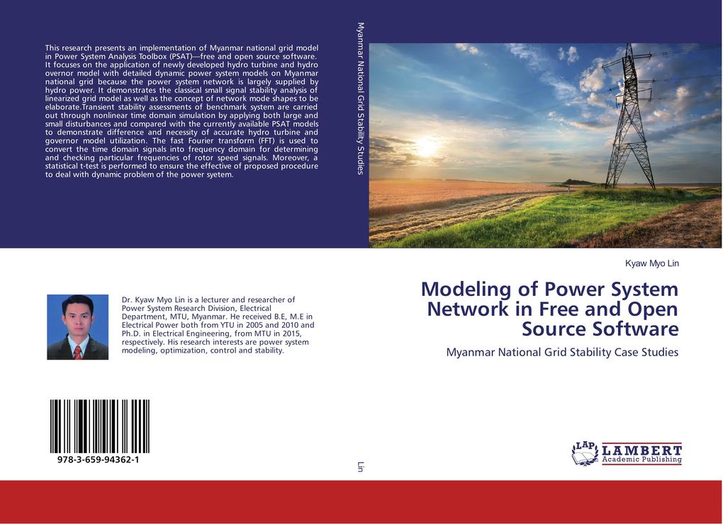 Modeling of Power System Network in Free and Open Source Software