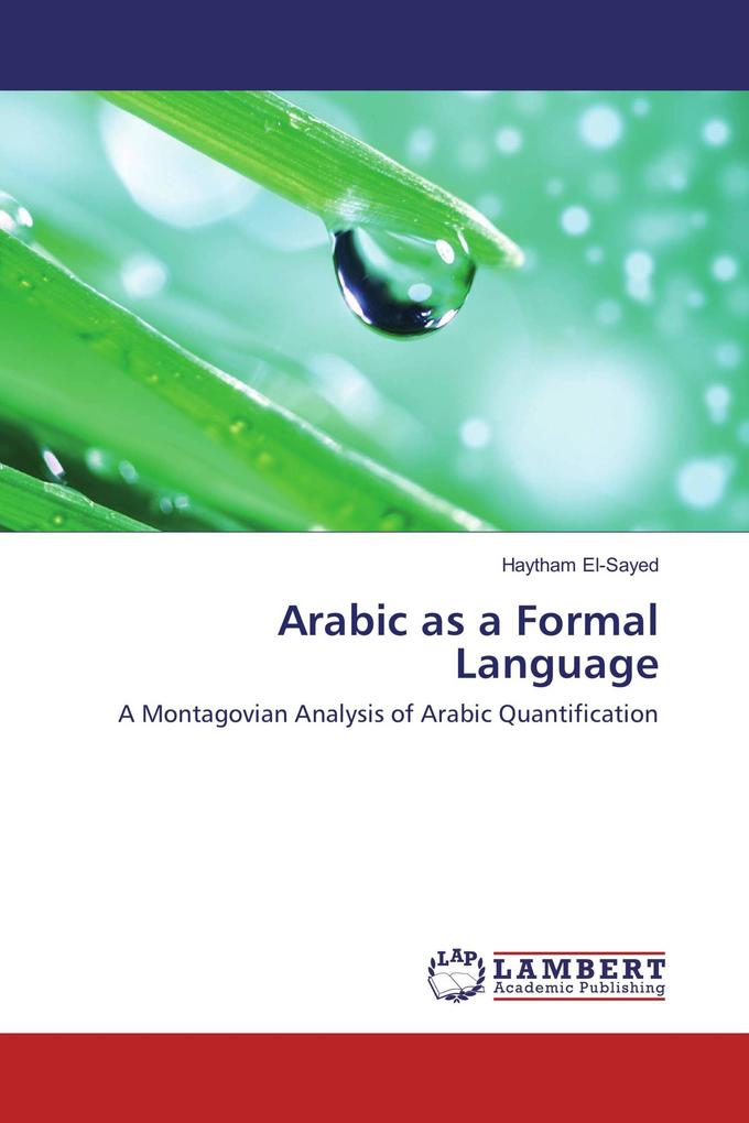 Arabic as a Formal Language