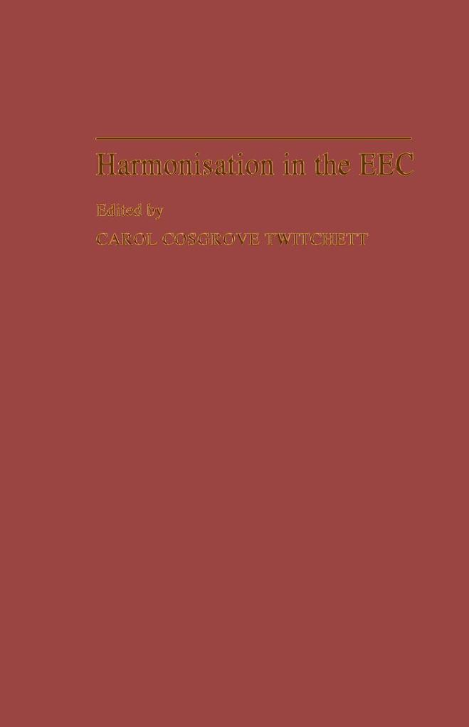 Harmonisation in the EEC