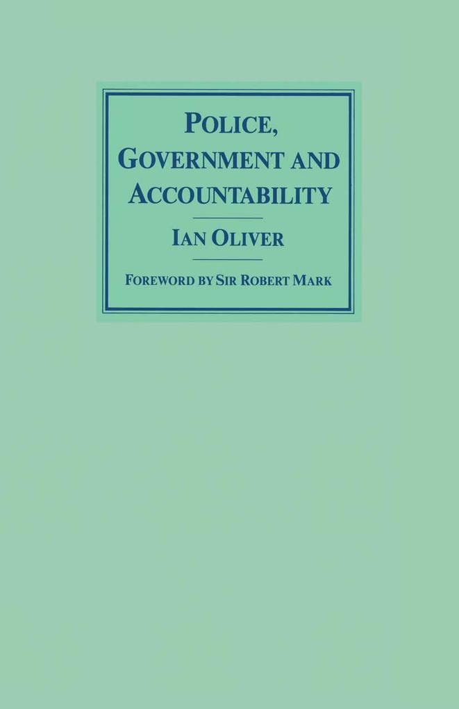 Police Government and Accountability