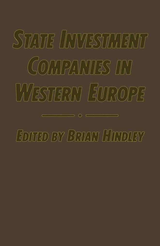 State Investment Companies in Western Europe