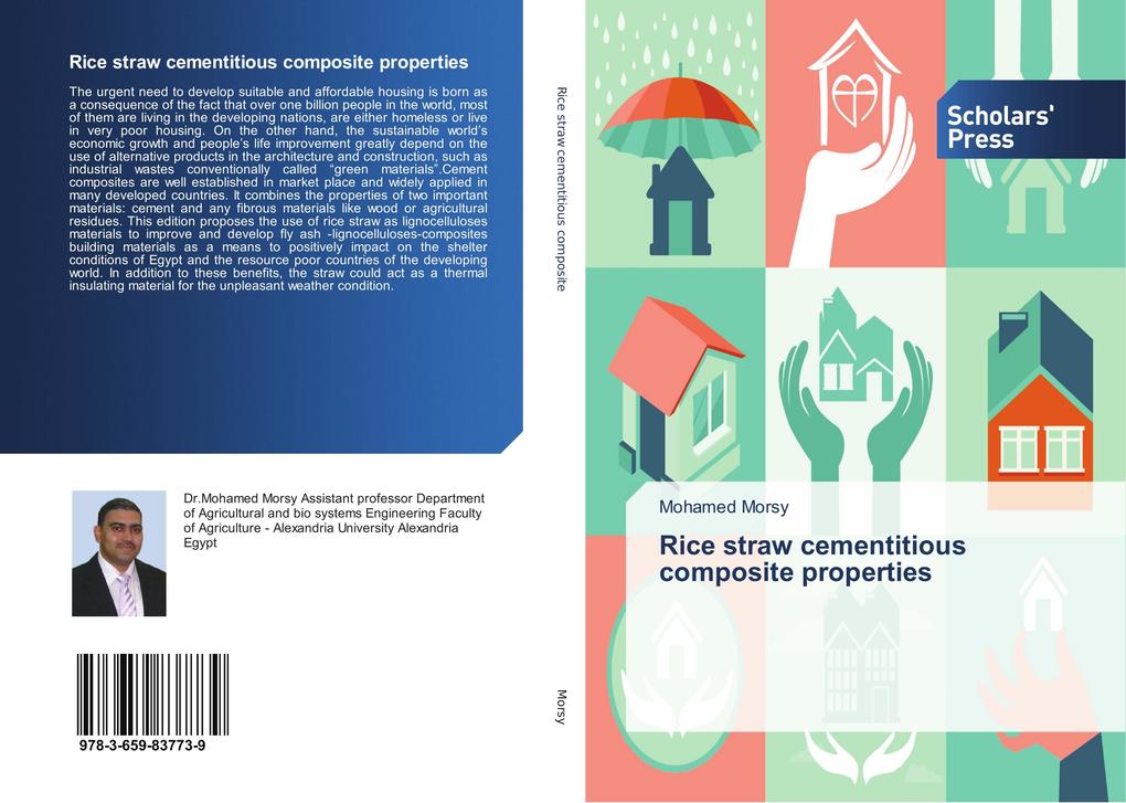 Rice straw cementitious composite properties