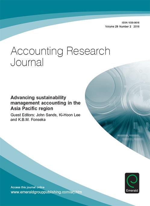 Advancing Sustainability Management Accounting in the Asia Pacific Region