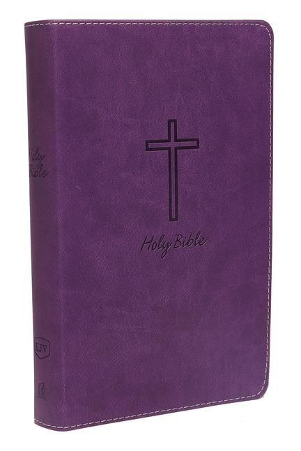 KJV Deluxe Gift Bible Imitation Leather Purple Red Letter Edition