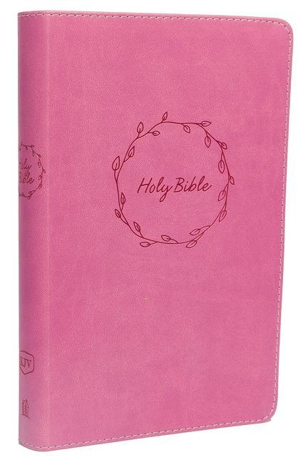 KJV Deluxe Gift Bible Imitation Leather Pink Red Letter Edition