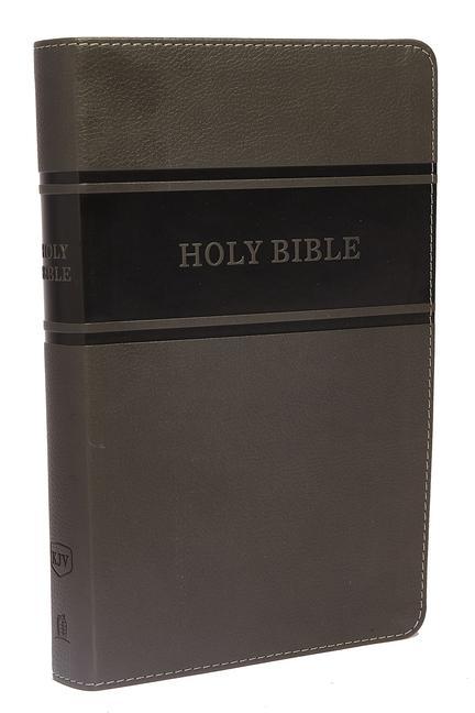 KJV Deluxe Gift Bible Imitation Leather Gray Red Letter Edition