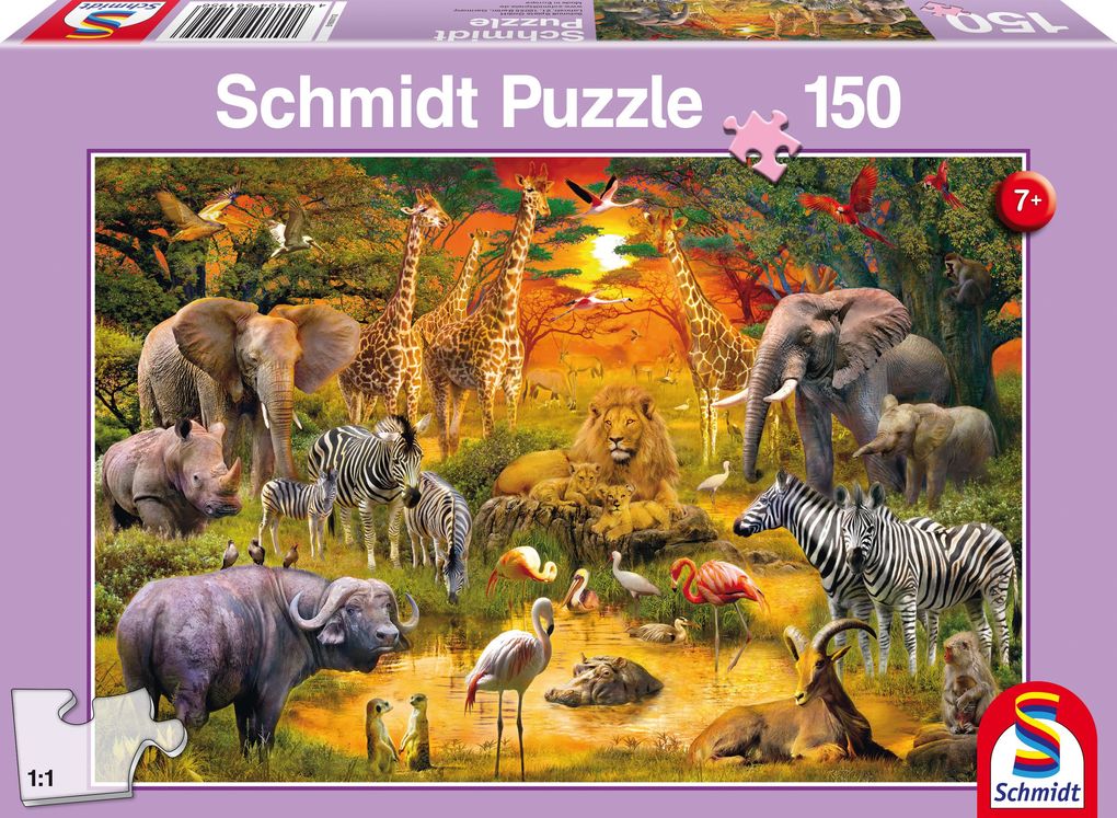 Schmidt Spiele - Tiere in Afrika 150 Teile