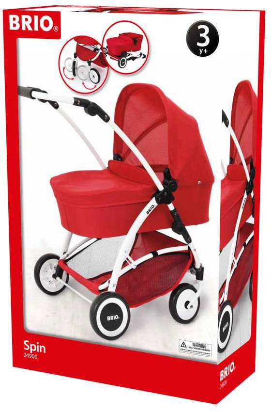 BRIO - Puppenwagen Spin rot