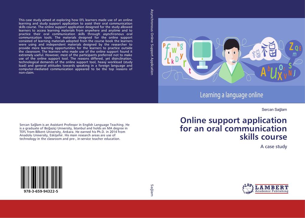Online support application for an oral communication skills course