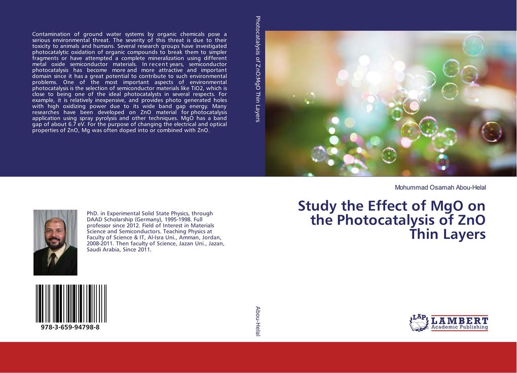 Study the Effect of MgO on the Photocatalysis of ZnO Thin Layers